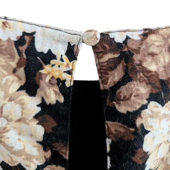 Abercrombie Linen Blend Floral Print Mini Shift Dress Medium TALL - Picture 11 of 13